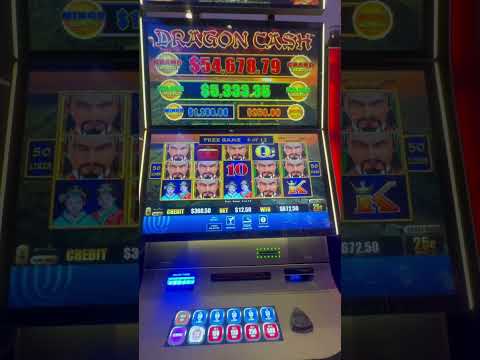 Dragon Cash slot machine with colorful screen