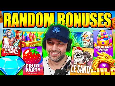Smiling streamer among colorful online slot thumbnails